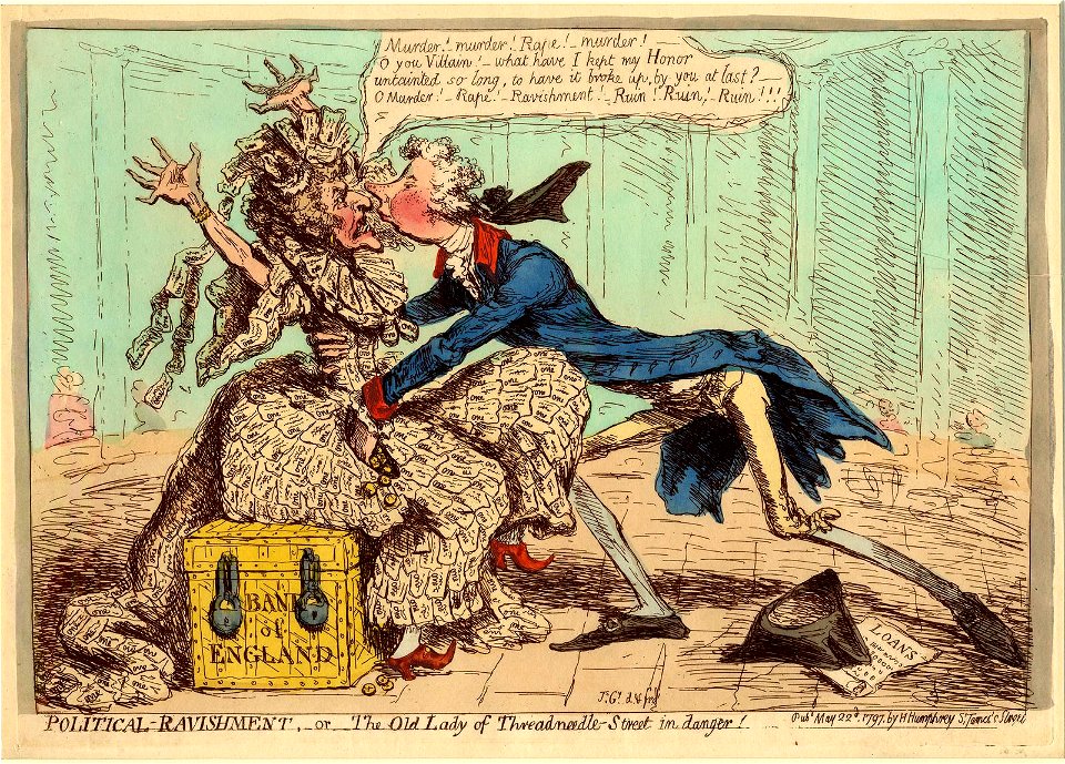 Political-ravishment, or the old lady of Threadneedle-street in danger! (BM J,3.68 1)
