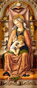 Polittico del 1476, madonna. Free illustration for personal and commercial use.
