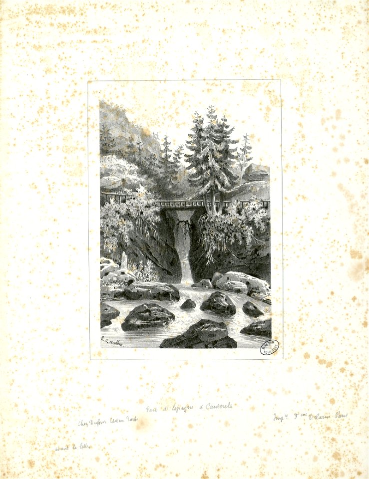 Pont d'Espagne à Cauterets - Fonds Ancely - B315556101 A LALANNE 1 004