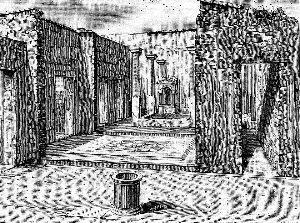 Pompei rovine di una casa