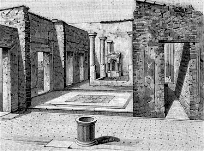 Pompei rovine di una casa