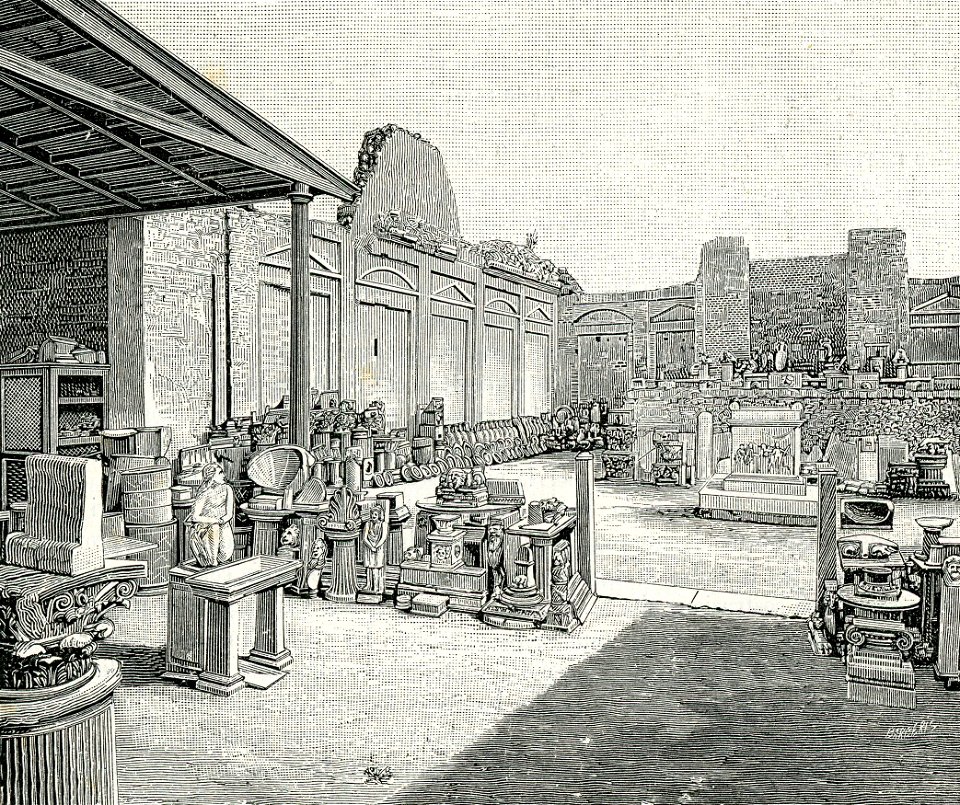 Pompei Tempio del Genio d’Augusto detto di Mercurio