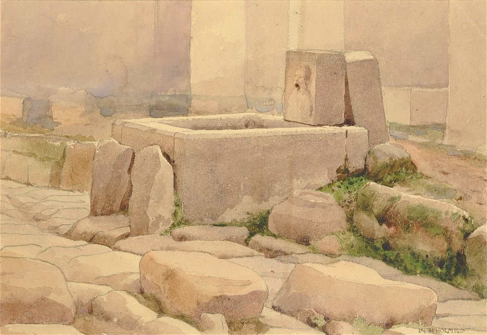Pompeian Fountain and Horse Trough SAAM-1930.12.56 1