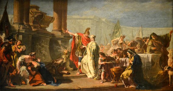 Polyxène devant le tombeau d'Achille - Giovanni Battista Pittoni - Q18573887