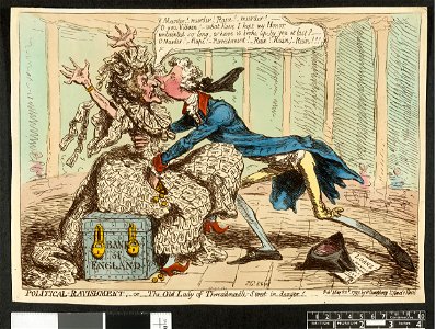 Political-ravishment, or the old lady of Threadneedle-Street in danger! (BM 1851,0901.869 1)