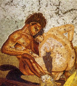 Pompeii - Casa del Fauno - Satyr and Nymph - MAN