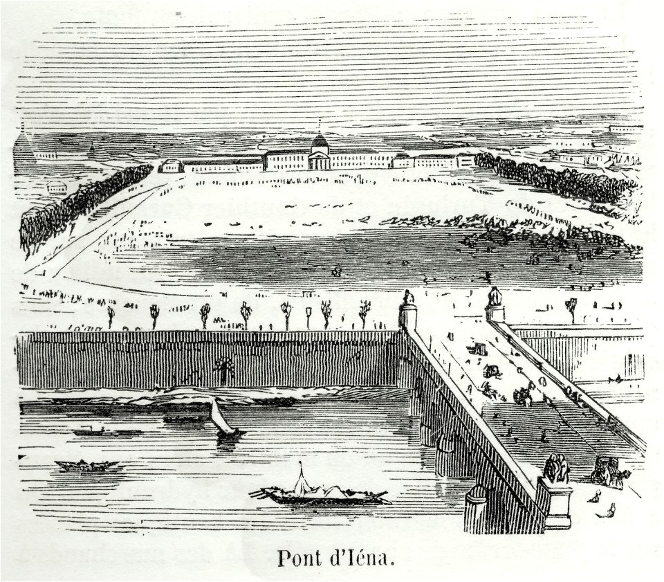 Pont d'Iéna, 1855