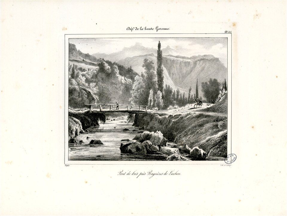 Pont de bois près Bagnères de Luchon (Haute Garonne) - Fonds Ancely - B315556101 A DEFER 048