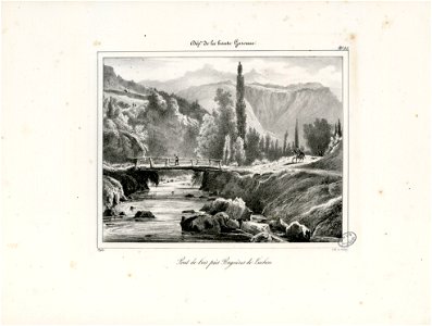 Pont de bois près Bagnères de Luchon (Haute Garonne) - Fonds Ancely - B315556101 A DEFER 048