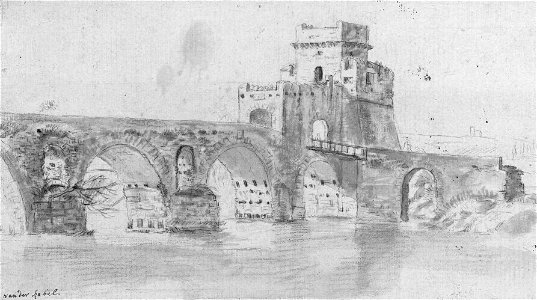 Ponte Molle, by Adriaen van der Kabel