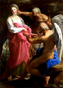 Pompeo Girolamo Batoni - Time orders Old Age to destroy Beauty