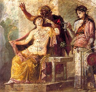 Pompeii - Hermaphroditus and Silenus
