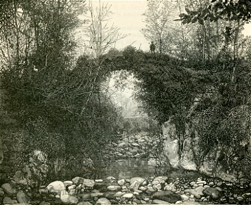 Ponte d’Annibale presso Pralungo e Tollegno xilografia di Barberis