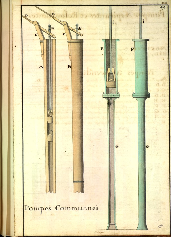 Pompes de cale en bois XVIIIè siècle