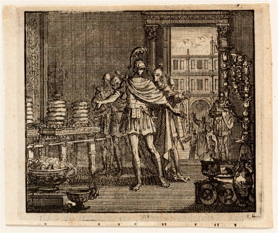 Pompejus dringt door in de tempel, maar spaart de schatten, objectnr A 47871