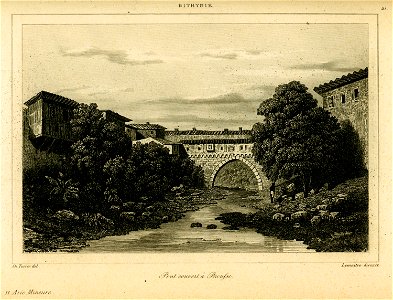 Pont couvert à Broussa - Texier Charles Félix Marie - 1882