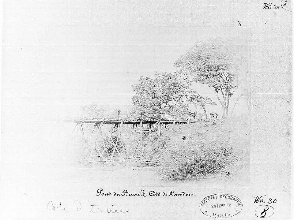 Pont du Baoulé, côté de Koundou (Côte d'Ivoire)