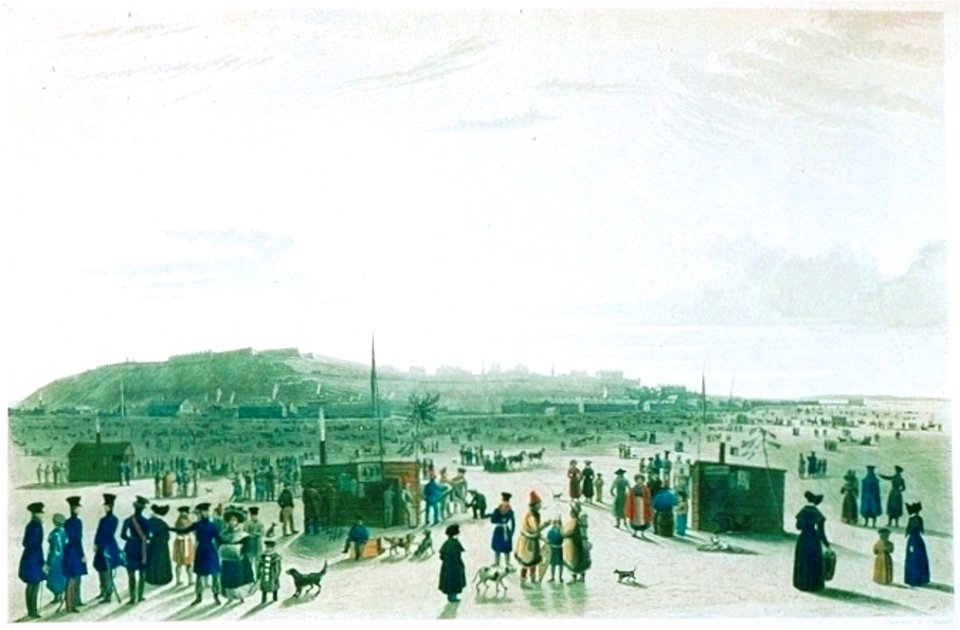 Pont de glace entre Quebec et la Pointe De Levy 1833