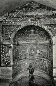Pompei piccola fontana in mosaico
