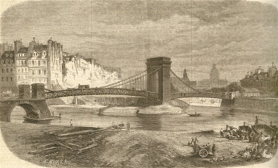 Pont Louis-Philippe, devant être démoli