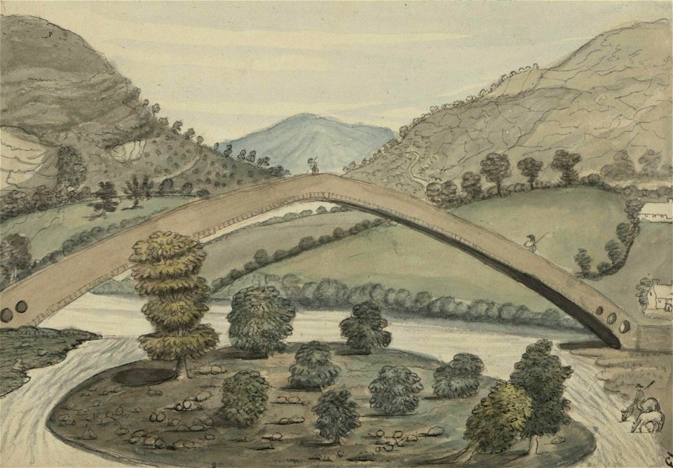 Pontypridd Bridge, 172 feet over the Taf (1205512)