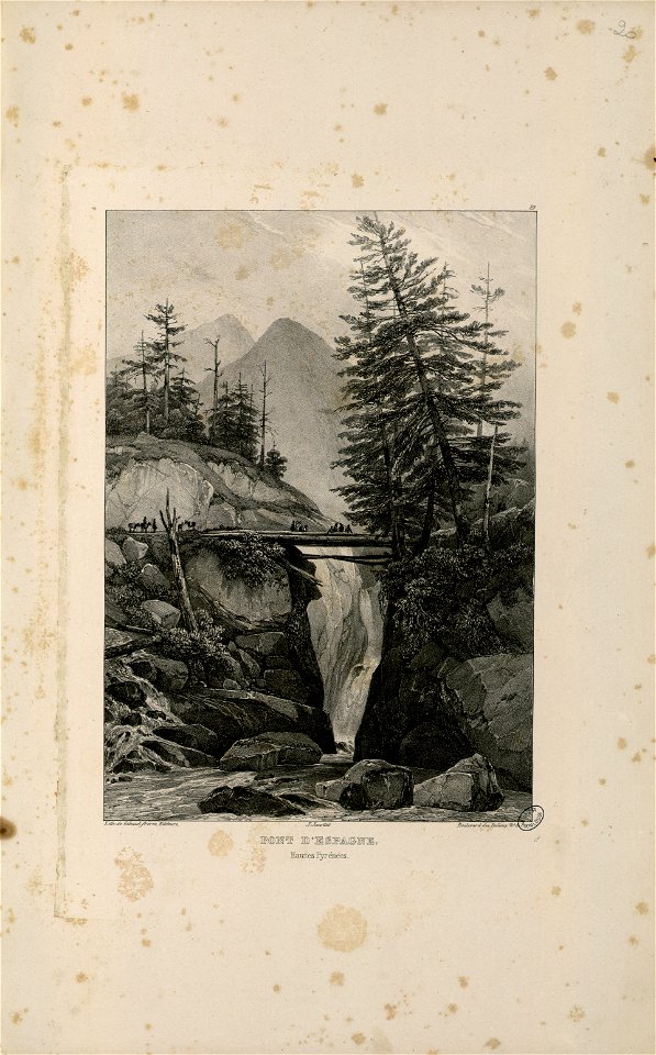 Pont d' Espagne (Hautes Pyrénées) - Fonds Ancely - B315556101 A JACOTTET 1 023