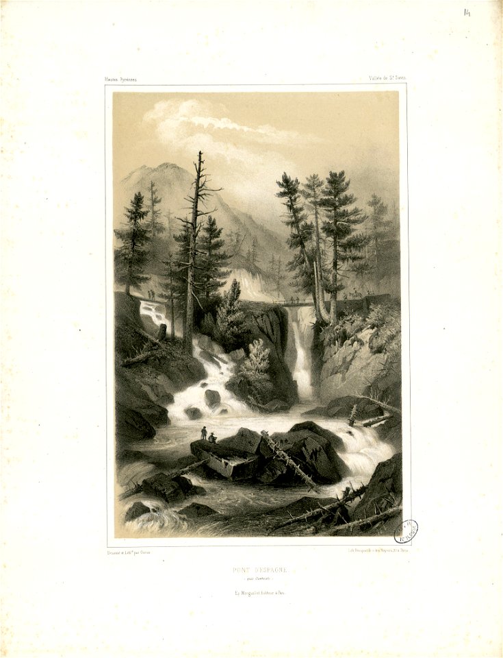 Pont d'Espagne (près Cauterets) (Hautes-Pyrénées-Vallée de St. Savin) - Fonds Ancely - B315556101 A GORSE 9 016