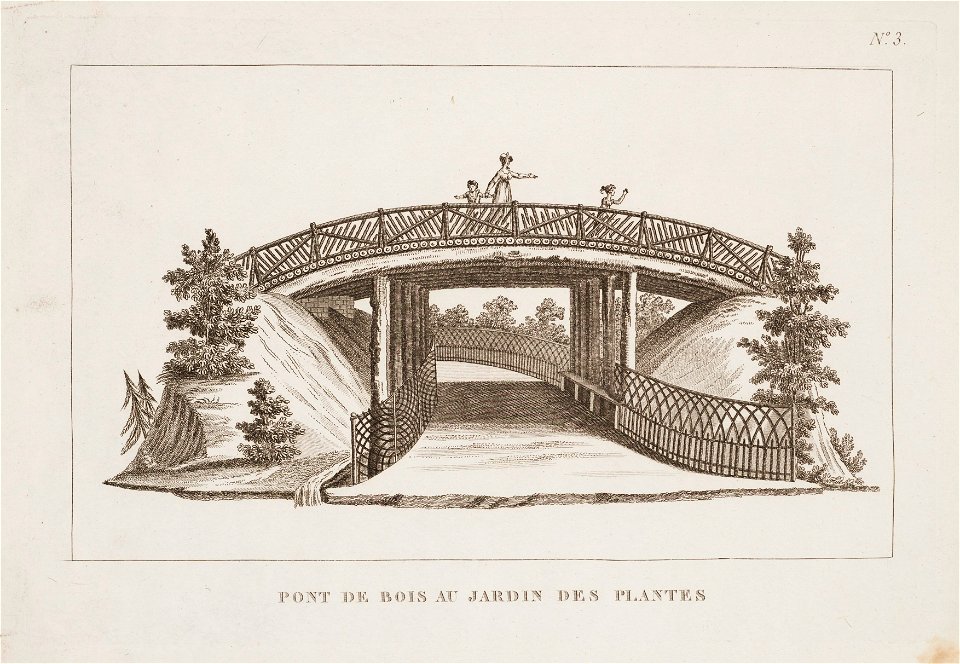 Pont de bois au jardin des plantes, objectnr A 14257