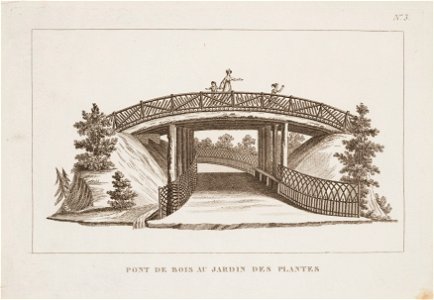 Pont de bois au jardin des plantes, objectnr A 14257