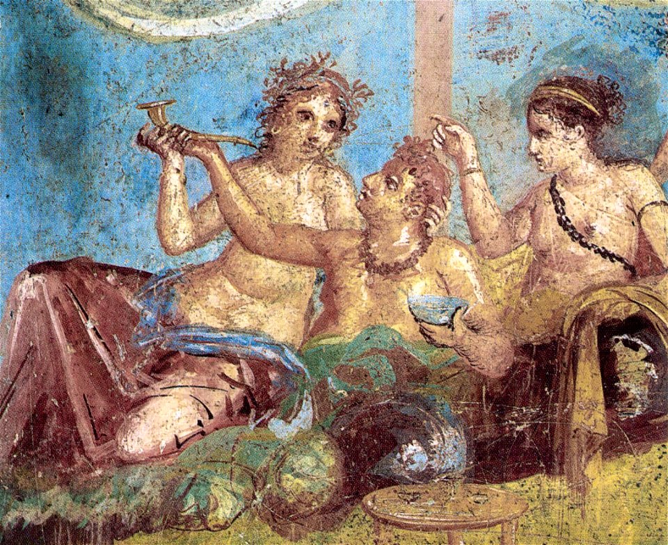 Pompeii - Casa dei Casti Amanti - Banquet