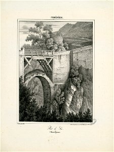 Pont de Sia (Hautes Pyrénées) - 1828 - Fonds Ancely - B315556101 A GELIBERT 1 031