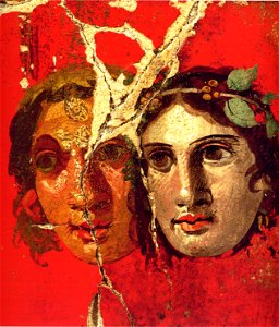 Pompeii - Casa del Bracciale d'Oro - Theatre Masks