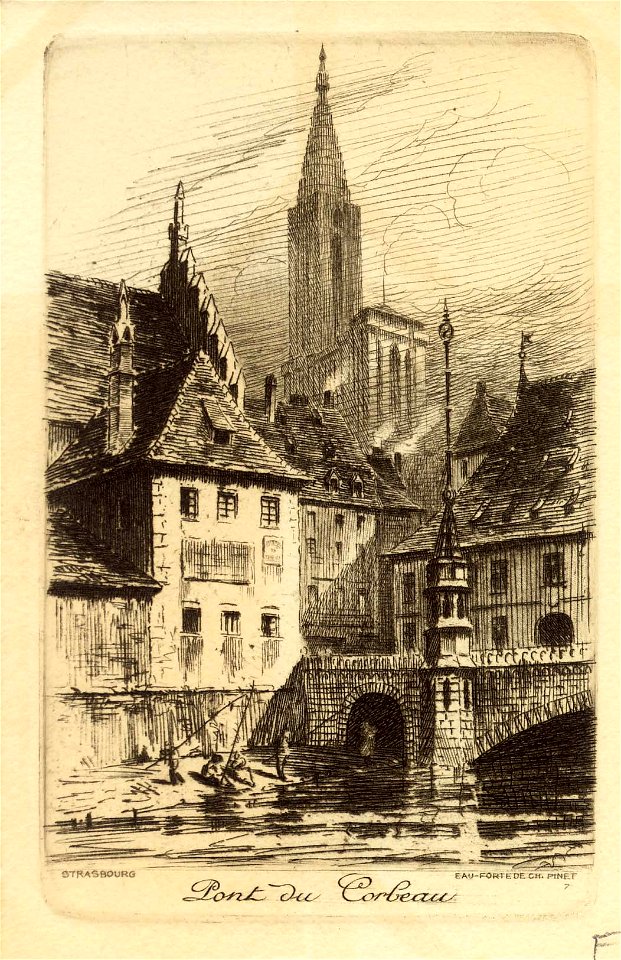 Pont du Corbeau (Strasbourg) par Charles Pinet