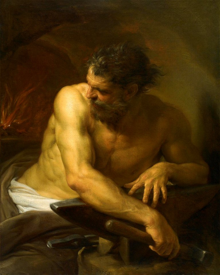 Pompeo Batoni,- Vulcan in his Forge,1750