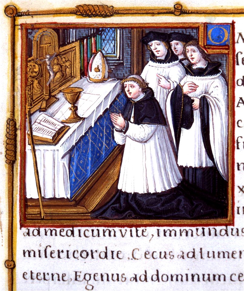 Pontifical d'Yves de Mayeuc - Bib Rennes M1278 f28 (messe)