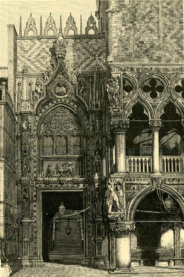 Porta della Carta a Venezia, che servì di modello per il Palazzo d’Italia all’esposizione di Parigi