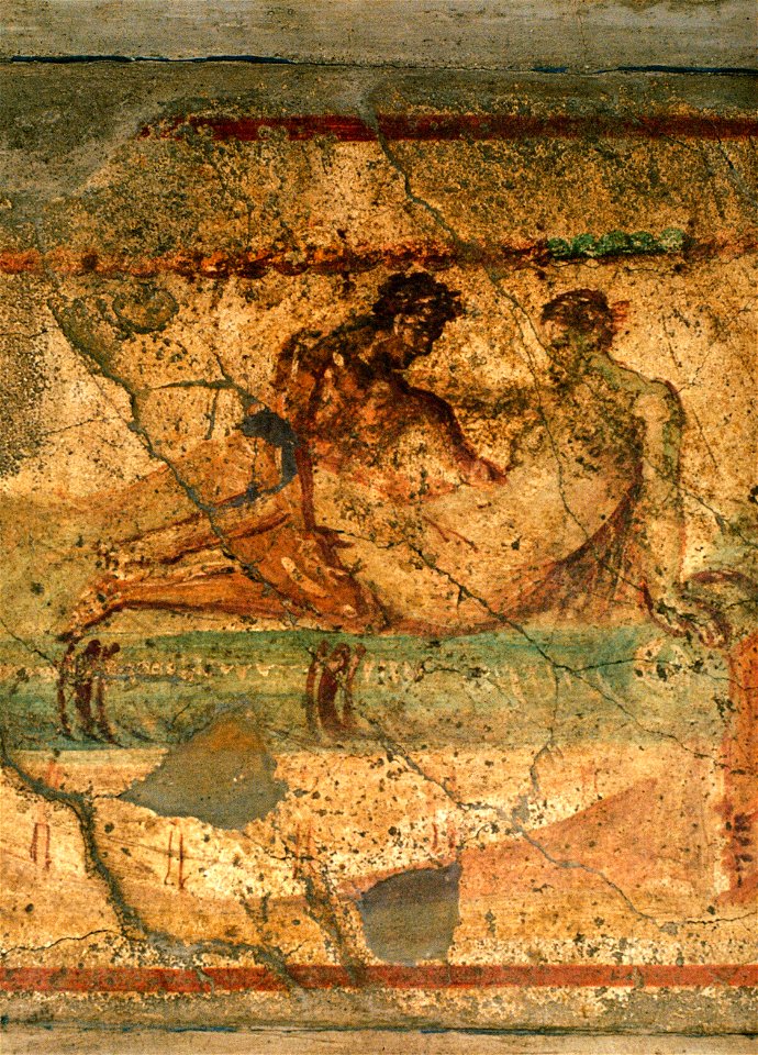 Pompeii - Lupanar - Couple3 - Detail