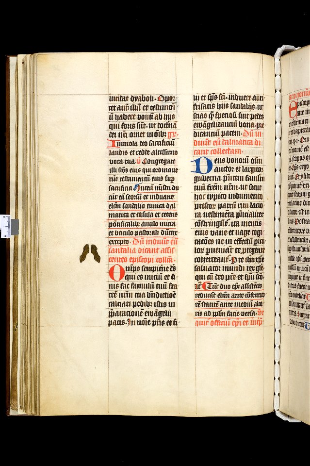 Pontificale Sinte Marie-UBU Hs. 400-f.028v-Sandalen van een bisschop