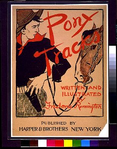 Pony tracks, written and illustrated by Frederic Remington - Edward Penfield. LCCN93503160. Free illustration for personal and commercial use.