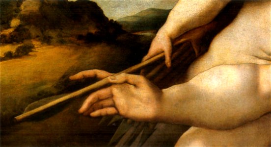 Pontormo, venere e amore da michelangelo, 1533 ca. 03