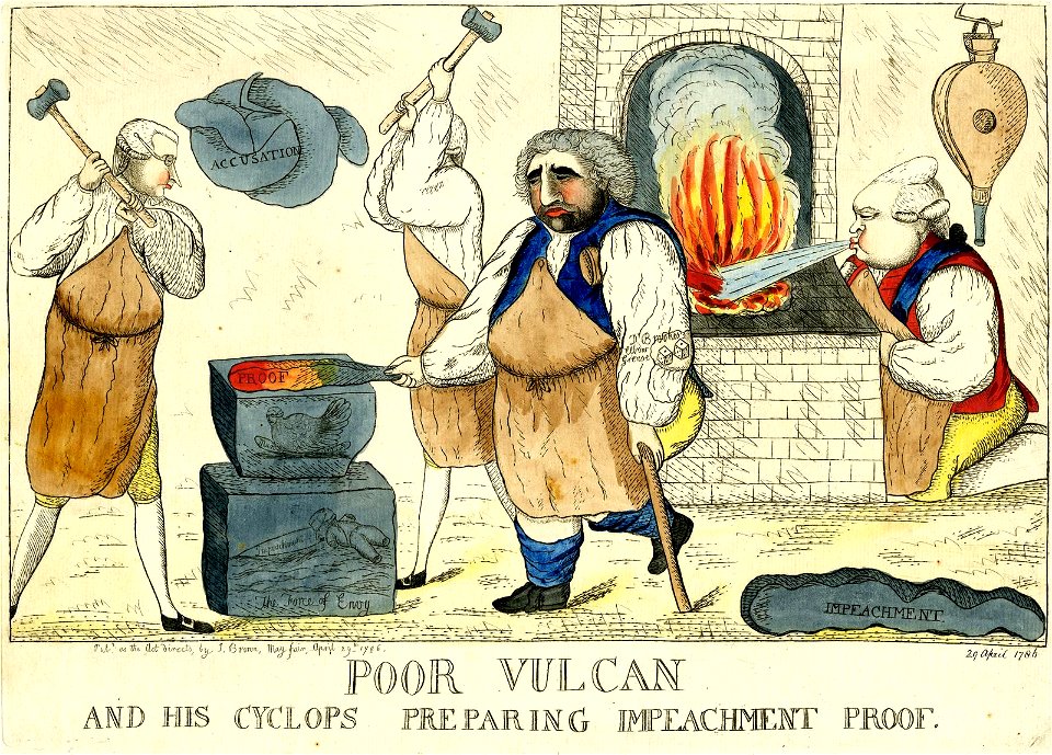 Poor Vulcan and his Cyclops preparing impeachment proof (BM 1868,0808.5524)