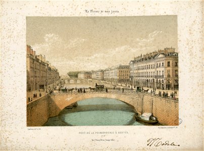 Pont de la Poissonnerie à Nantes - Fonds Ancely - B315556101 A MERCEREAU 7 071