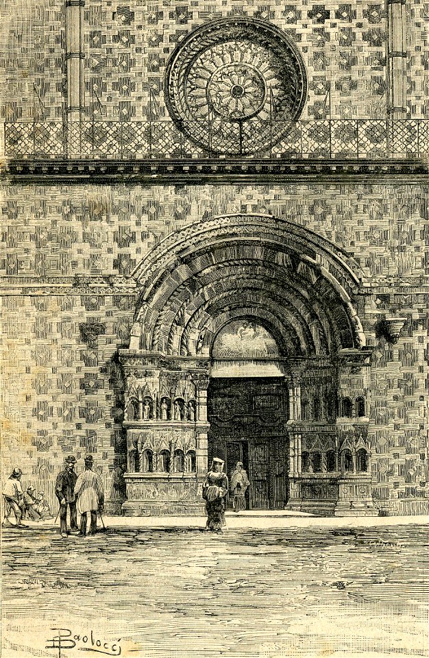 Porta centrale della chiesa di Collemaggio