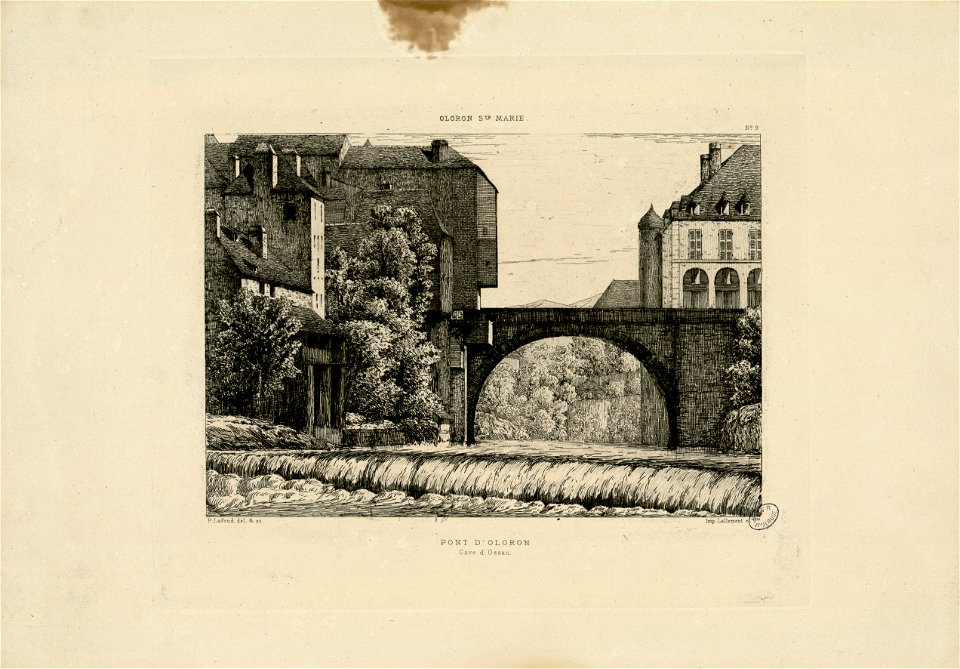 Pont d'Oloron - Gave d'Ossau - Fonds Ancely - B315556101 A LAFOND 1 032