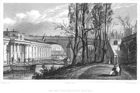 Pont Royal and Pavillon de Flore, 1831