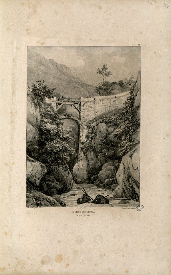 Pont de Scia (Hautes Pyrénées) - Fonds Ancely - B315556101 A JACOTTET 1 ...