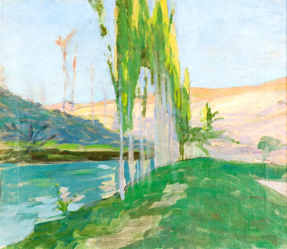 Poplars Growing near a Watercourse (Richard Bergh) - Nationalmuseum - 23029