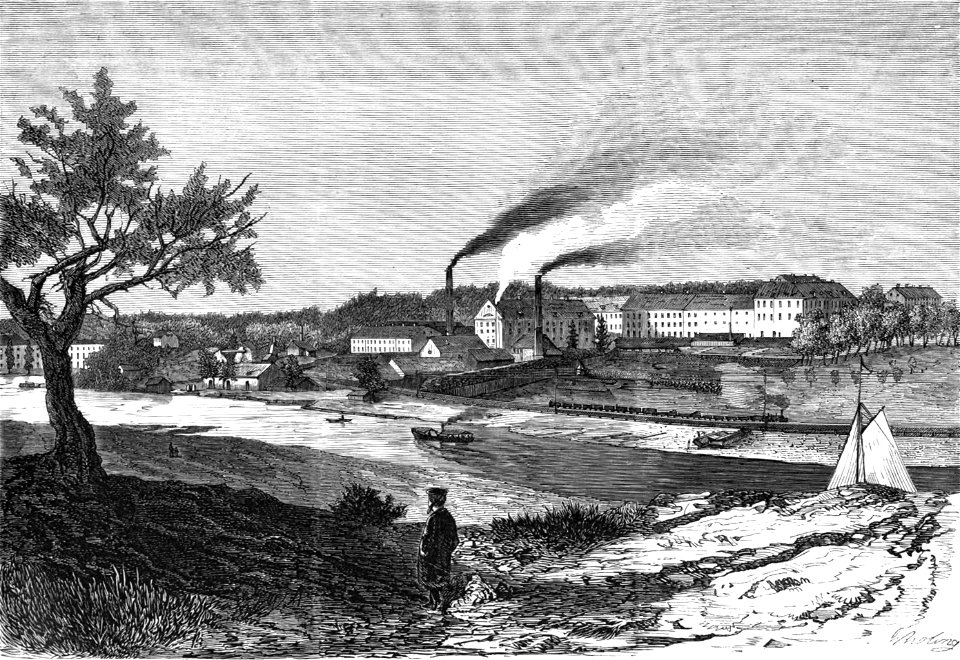 Porcellains- och fajancefabriken Rörstrand ved Stockholm