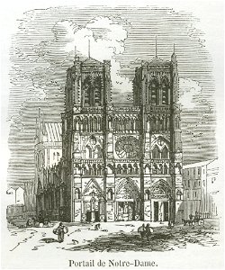 Portail de Notre-Dame, 1855