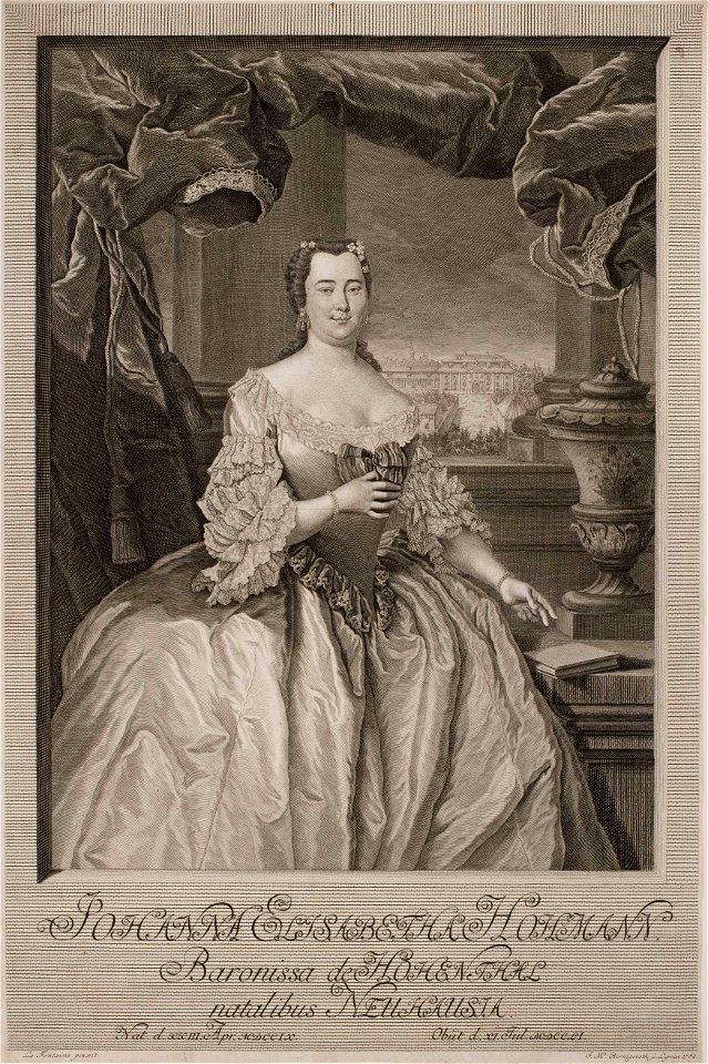 Portrait Johanna Elisabeth Hohmann von Hohenthal